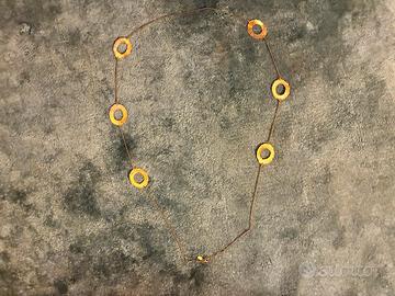 Collana argento 925 galvanica oro 18k