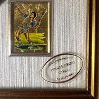 Quadro vintage tennis oro 23kt premio originale 19