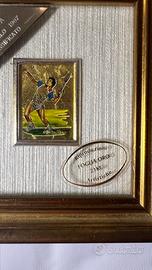 Quadro vintage tennis oro 23kt premio originale 19