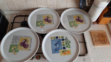 4 piatti da pizza Saturnia