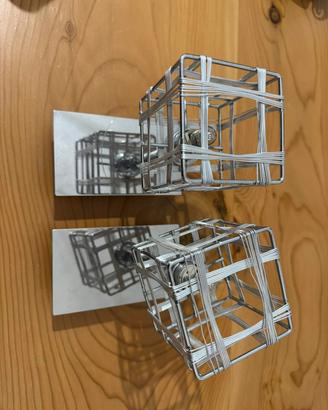 Coppia di faretti cubo 