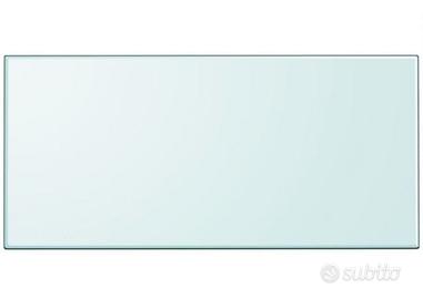 Piano in vetro temperato per tavolo cm 160 x 80