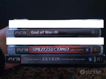 Giochi ps3 - God of war 3, Skyrim, Split Second