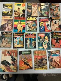 Blocco fumetti gialli anni 60/70