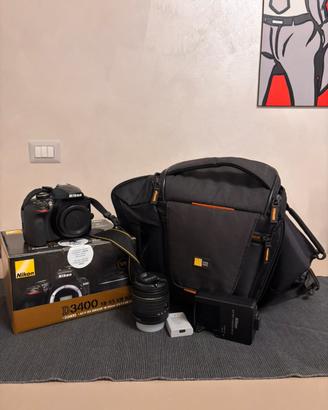 Nikon D3400 + Obiettivo 18-55mm VR Kit