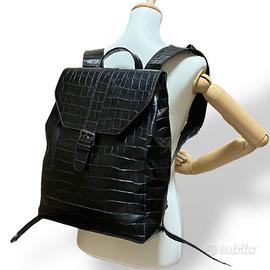 Zaino 100% pelle zara nero tartarugato