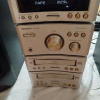 Impianto stereo Technics HD con casse