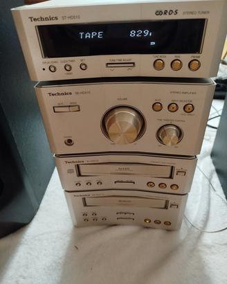 Impianto stereo Technics HD con casse