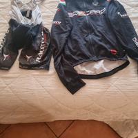 Giubotto Invernale più salopette ciclismo 