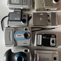 lotto fotocamere digitali 8 pezzi per ricambi