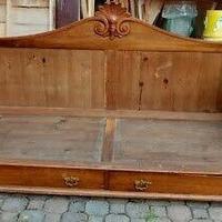 Divano letto  antico in legno massello 