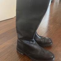 stivali in pelle Church's neri