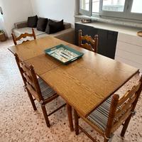 Tavolo legno con sedie