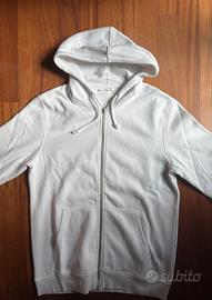Felpa bianca con cappuccio e zip Pier One Taglia L