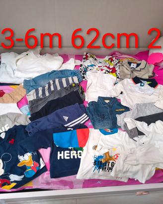 Abbigliamento bimbo 3-6 mesi 62 cm Autunno Inverno