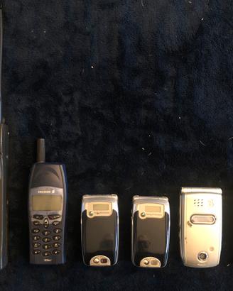 6 cellulari NEC, Samsung, Sony non funzionanti
