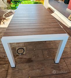 Tavolo Alluminio Allungabile 230cm o 3mt Teak 