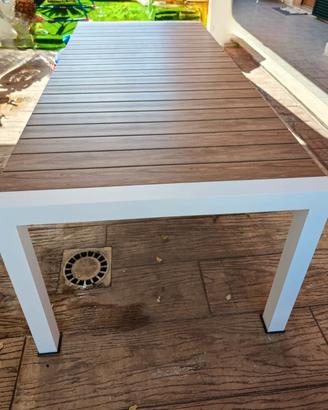 Tavolo Alluminio Allungabile 230cm o 3mt Teak 