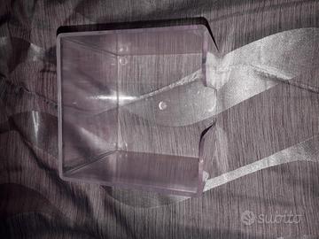 Porta biglietti a forma di cubo in plastica