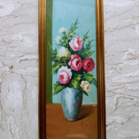 Quadro dipinto ad olio su tavola firmato De Santis