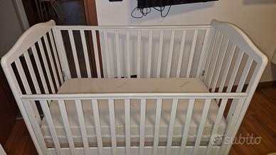 Set completo lettino/materasso/mobiletto3 in 1
