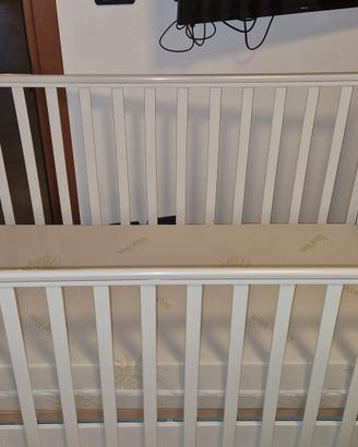Set completo lettino/materasso/mobiletto3 in 1