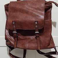 borsa a zainetto marrone