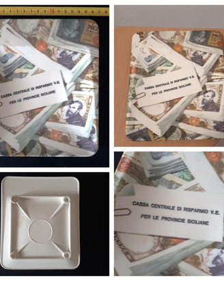 posacenere plastica vintage pubblicitario anni 70