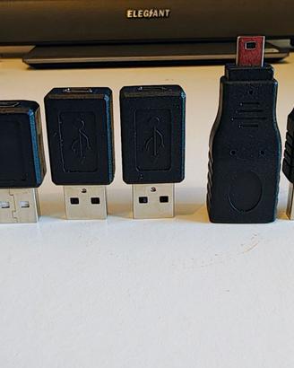 Connettori USB a a Mini vari M-F e F-M