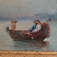 quadro:gita in barca con amorino
