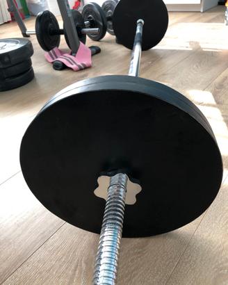 PESI DISCHI PALESTRA 5 10 20 KG PER ASTA DA 28 mm