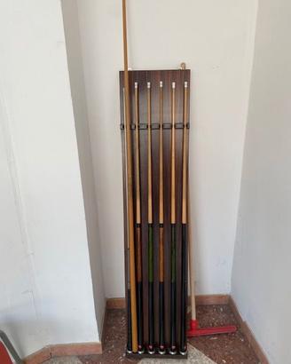 6 Stecche da biliardo