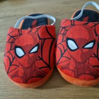 2 Ciabatte pantofole spiderman bambino calde n 28