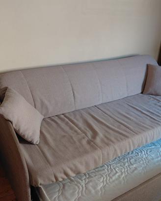 Divano letto con doppio materasso