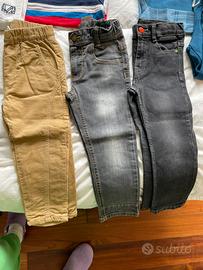 Lotto pantaloni bambino 3-4 anni