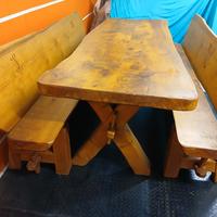 tavolo e panchine giardino