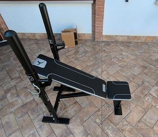 Panca+kit manubri+mini stepper+thigh master