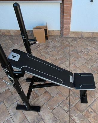 Panca+kit manubri+mini stepper+thigh master