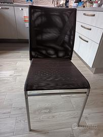 sedie in metallo con rete texplest