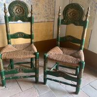 sedie in stile spagnolo coloniale