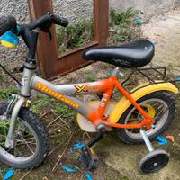 Bici con rotelle per bimbi 3/4/5 anni