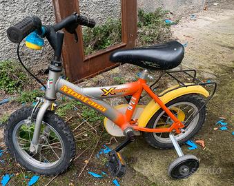 Bici con rotelle per bimbi 3/4/5 anni