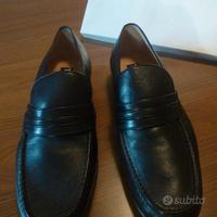 scarpe mocassini in pelle
