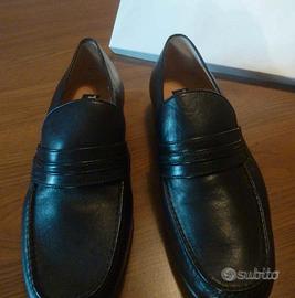 scarpe mocassini in pelle