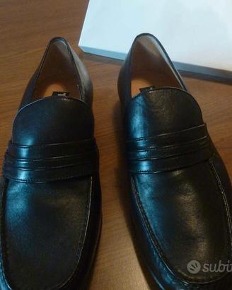 scarpe mocassini in pelle