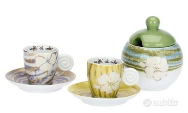 Zuccheriera e tazzine da caffè Thun 
