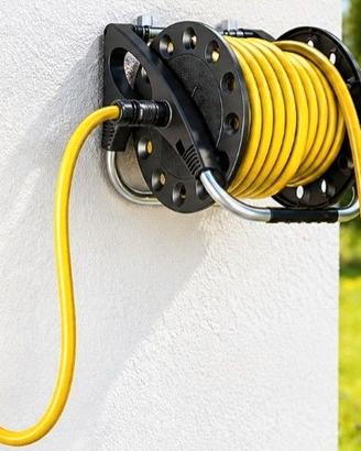 Carrello avvolgitubo assemblato con tubo incluso