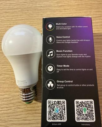 Lampadina Smart WiFI colori RGB-CCT Nuova