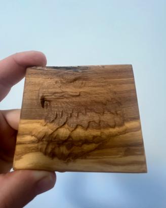 Bassorilievo in legno - Acquila - lavorazione Cnc