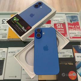 IPhone 16 128Gb Blu 1 mese di vita